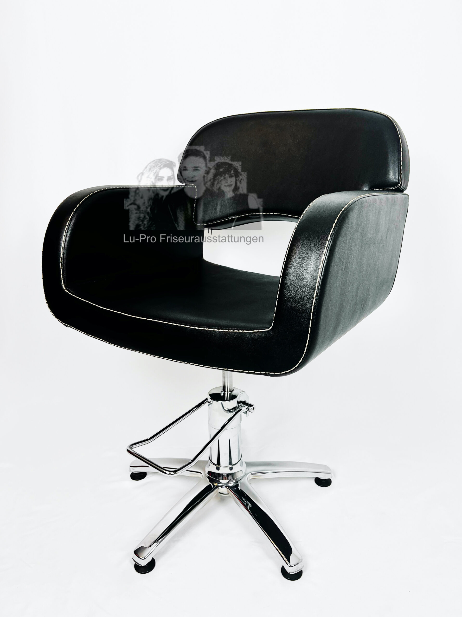 Friseurstuhl-Sessel (Schwarz)-image